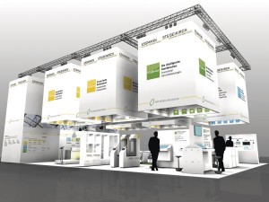 Auf dem Messestand kann der Besucher die einzigartige Produkt- und Servicekette von ESSMANN und STG-BEIKIRCH visuell erleben.